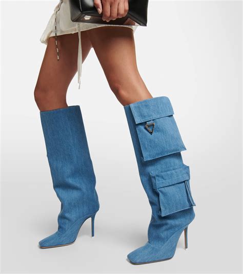 boots versace blue jeans